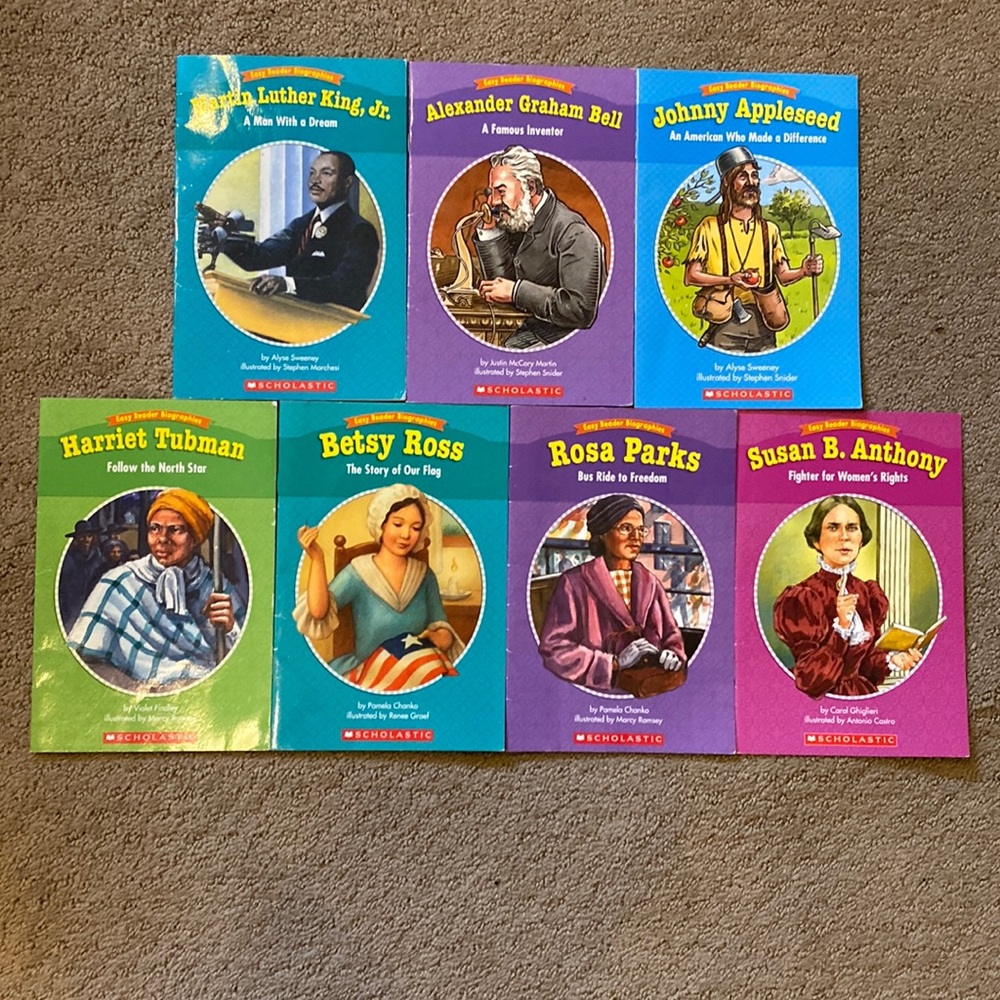 Easy Reader Biographies 7 Book Set